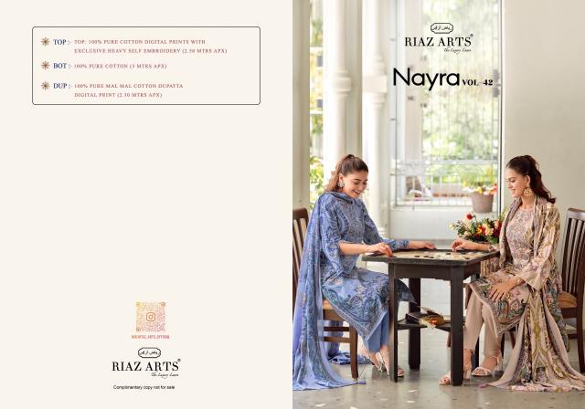 Riaz arts nayra vol-42 wholesale dress material high quality